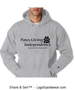 Champion Adult Powerblend Hooded Sweatshirt Design Zoom