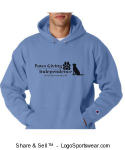Champion Adult Powerblend Hooded Sweatshirt Design Zoom