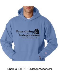 Champion Adult Powerblend Hooded Sweatshirt Design Zoom