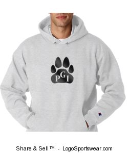 Champion Adult Powerblend Hooded Sweatshirt Design Zoom